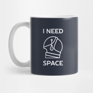 Funny Introvert Space Pun T-Shirt Mug